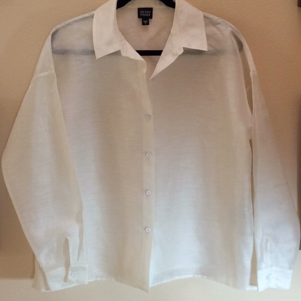 NWOT Eileen Fisher button down